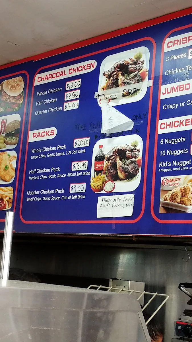 Menu, Broaster Chicken Lakemba
