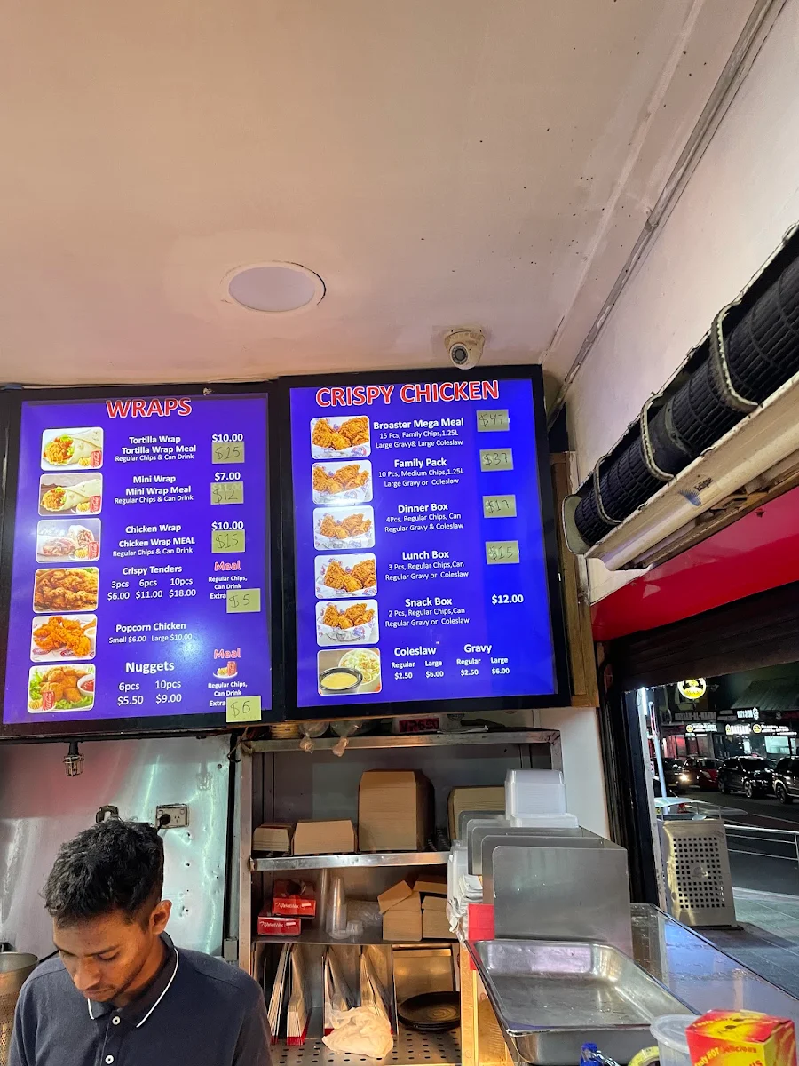 Menu, Broaster Chicken Lakemba