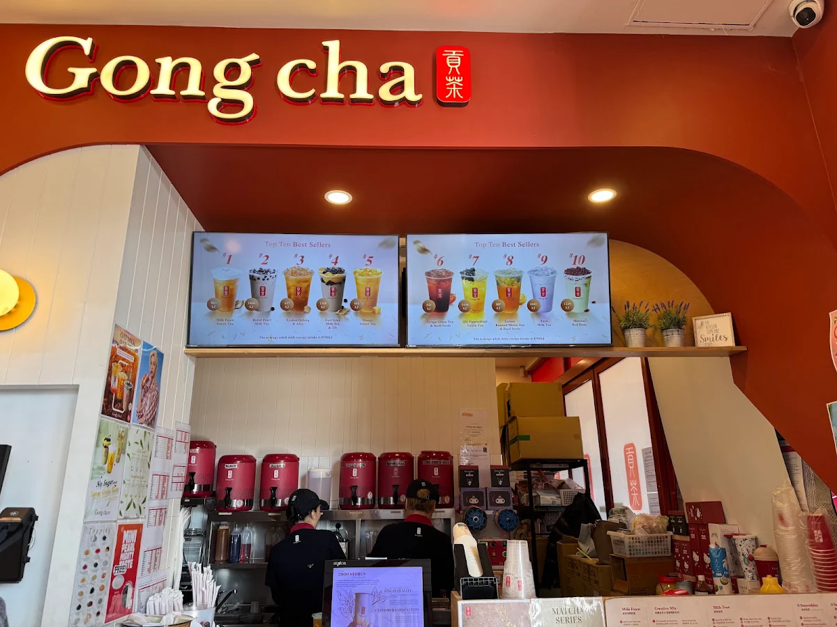 Menu, Gong Cha Sunshine Marketplace