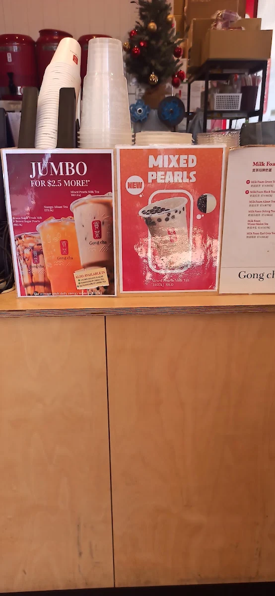 Menu, Gong Cha Sunshine Marketplace