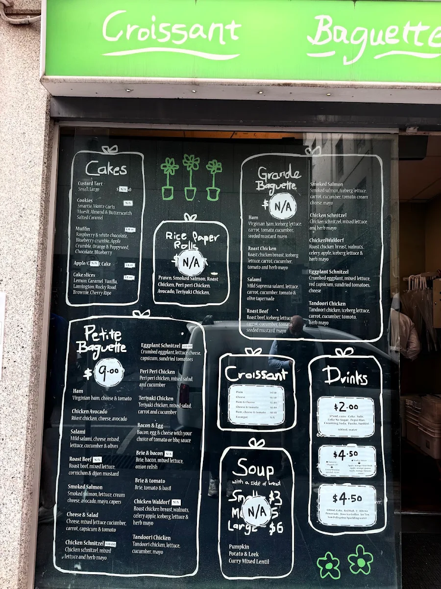 Menu, B3 Cafe