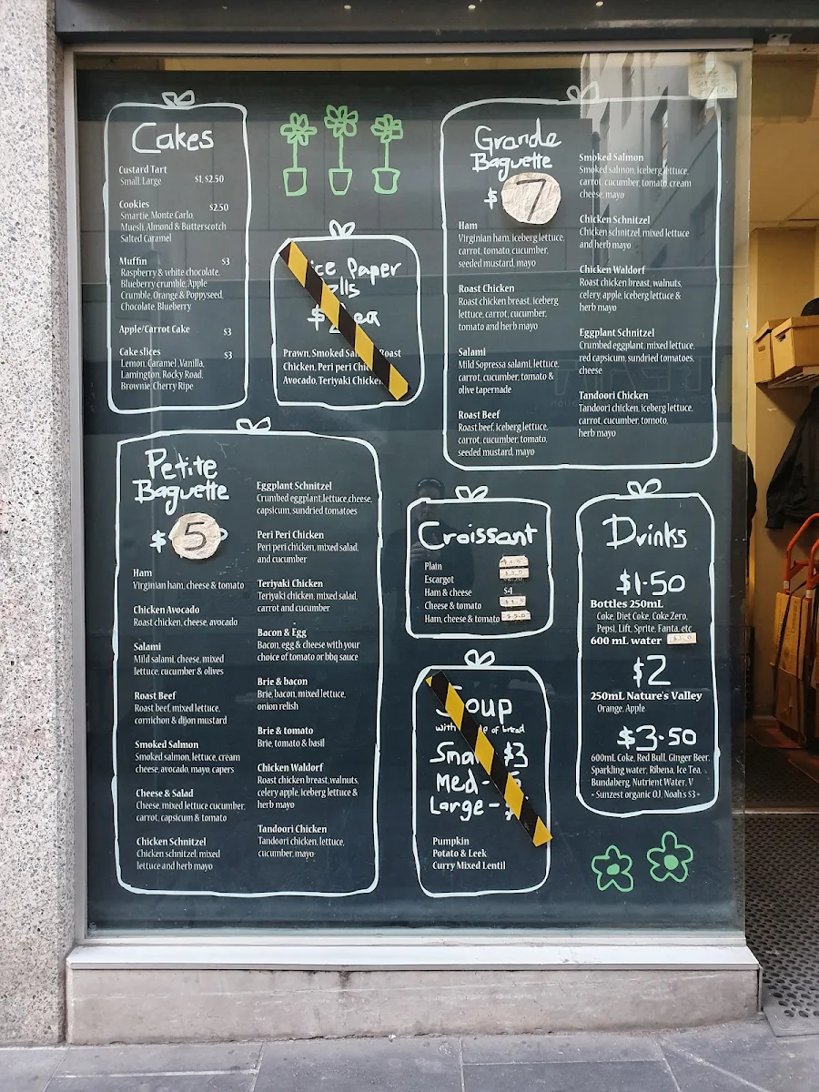 Menu, B3 Cafe