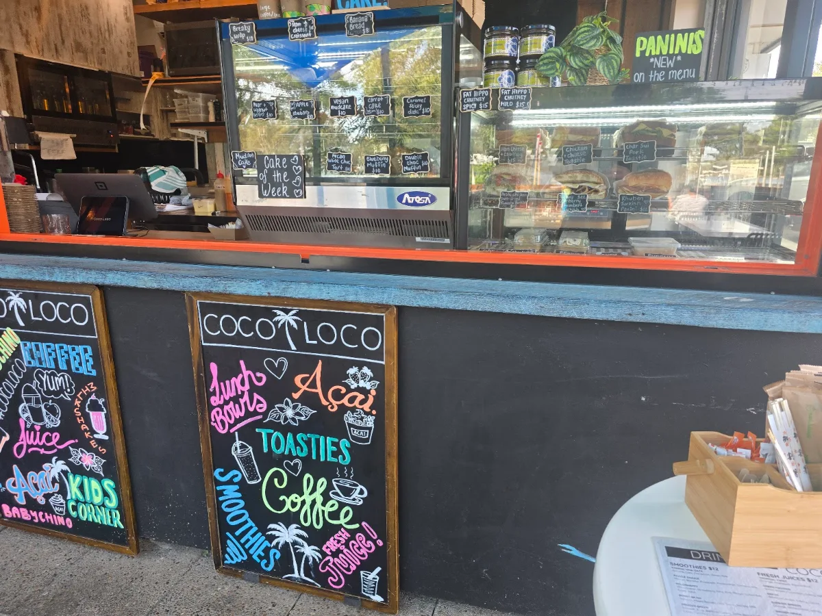 Menu, Coco Loco Mandurah