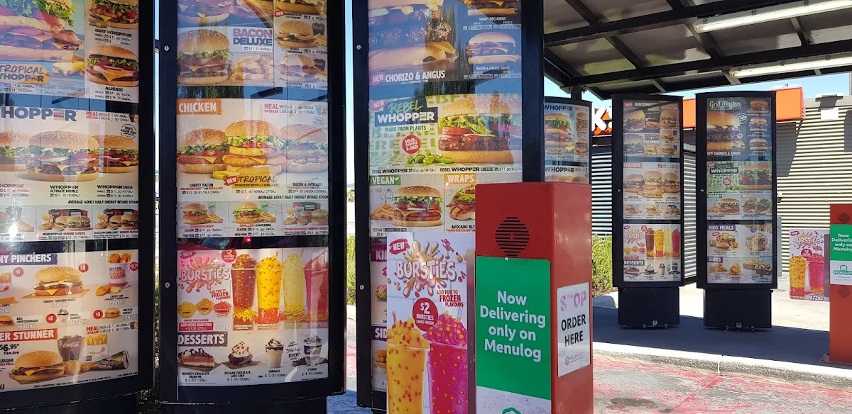 Menu, Hungry Jack's Burgers Belmont (WA)