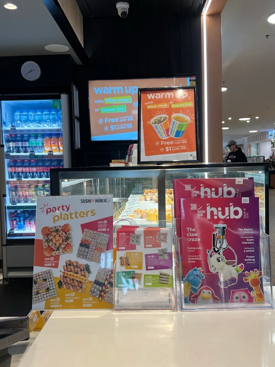 Menu, Sushi Hub Maddington