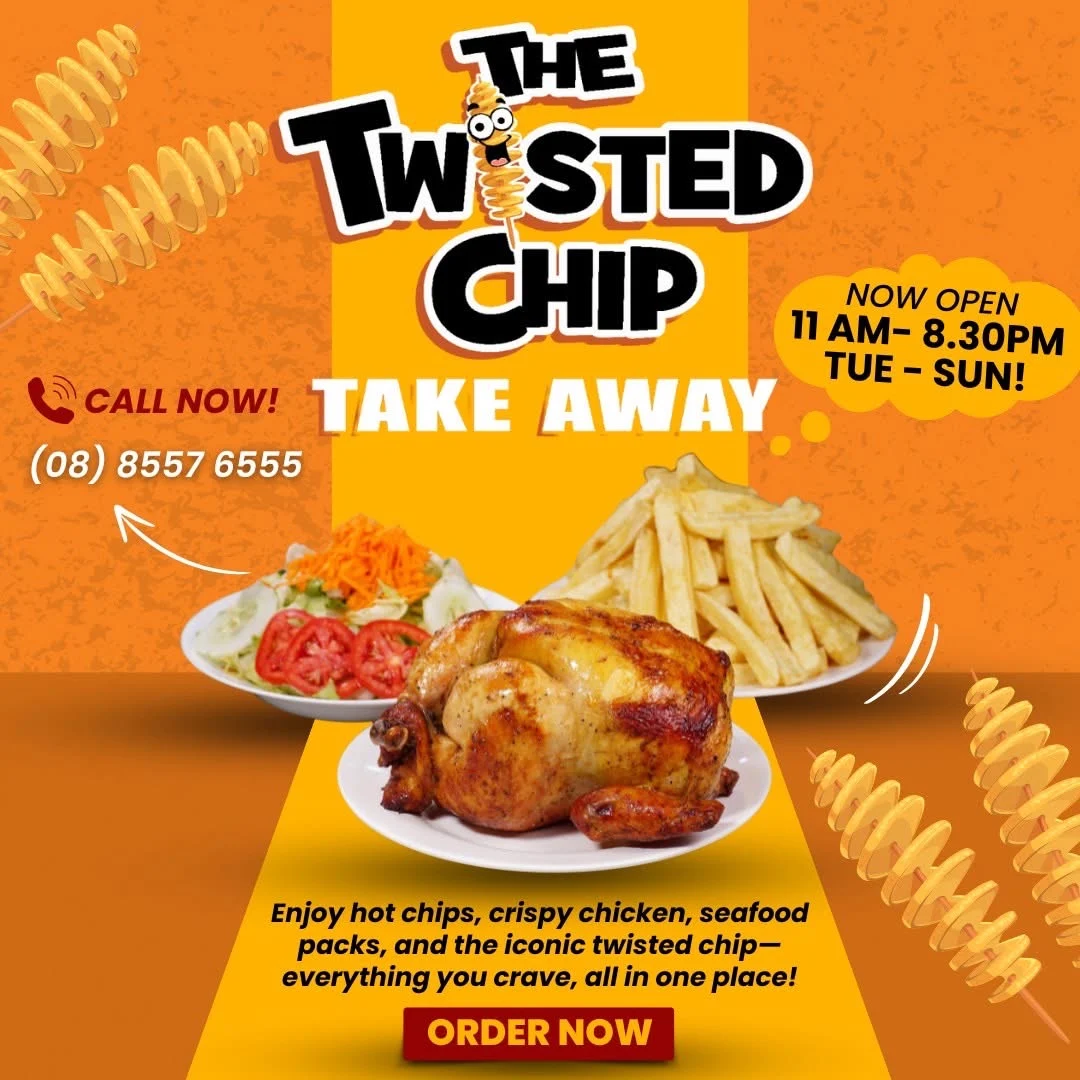 Menu, ​The Twisted Chip Takeaway