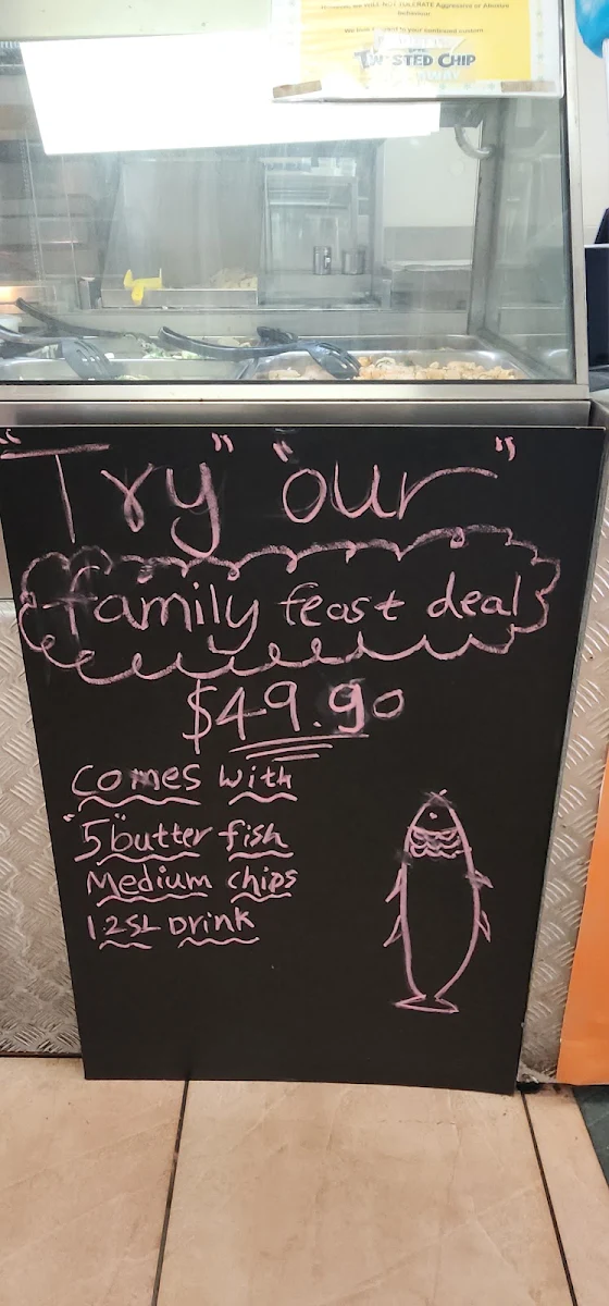 Menu, ​The Twisted Chip Takeaway