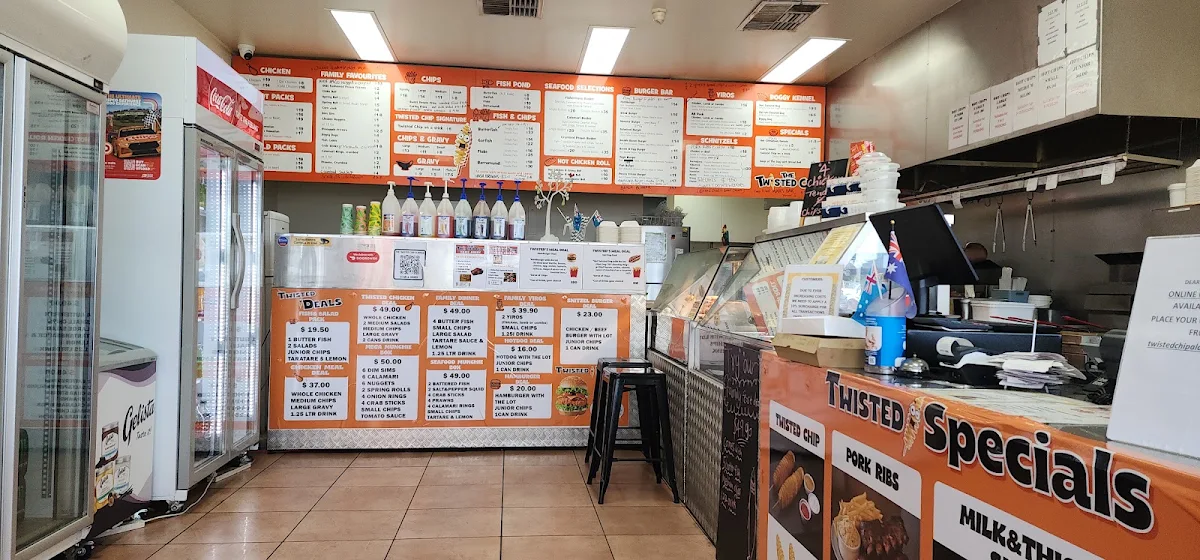 Menu, ​The Twisted Chip Takeaway