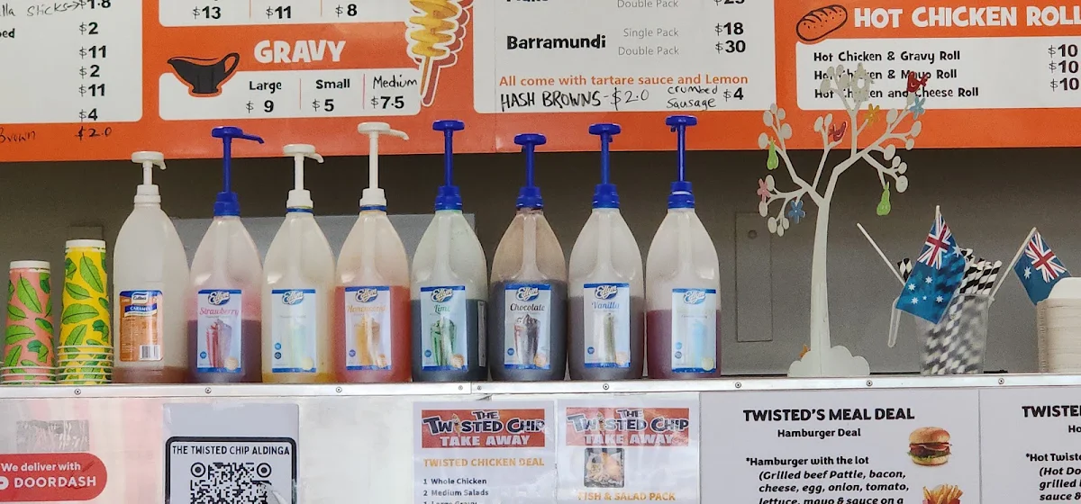 Menu, ​The Twisted Chip Takeaway