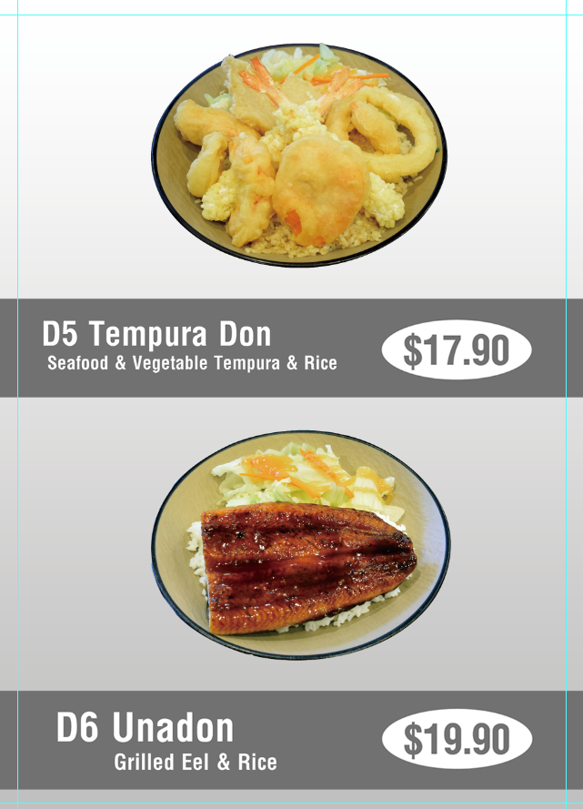 Menu, Nishiki