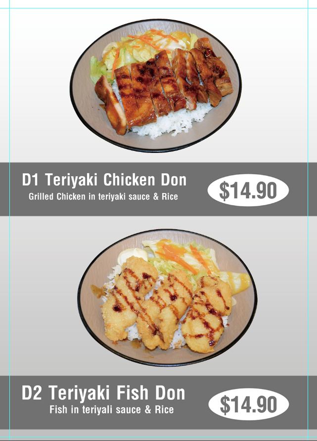 Menu, Nishiki