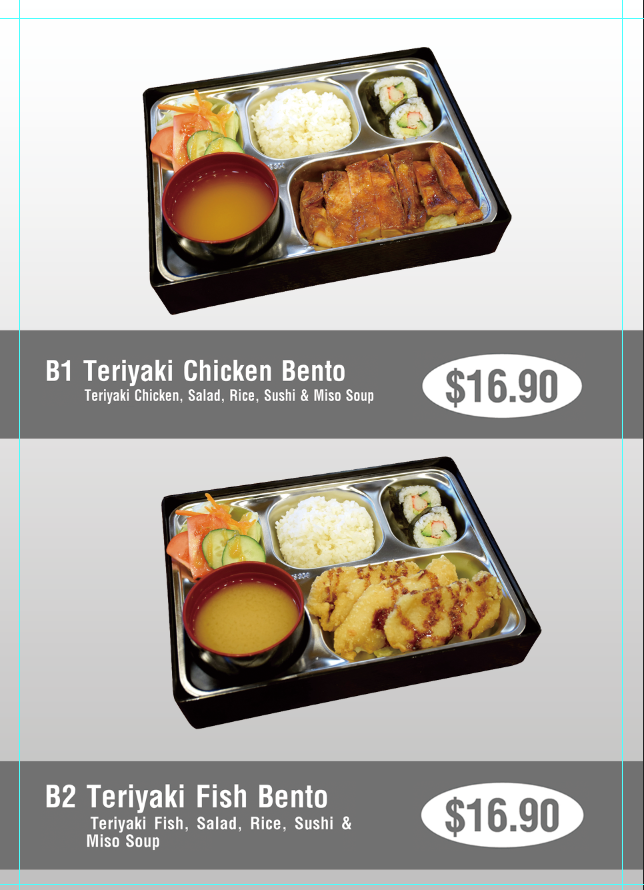 Menu, Nishiki