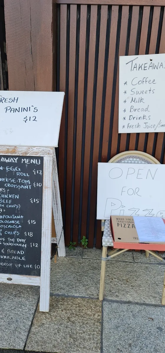 Menu, Ironwood Cafe