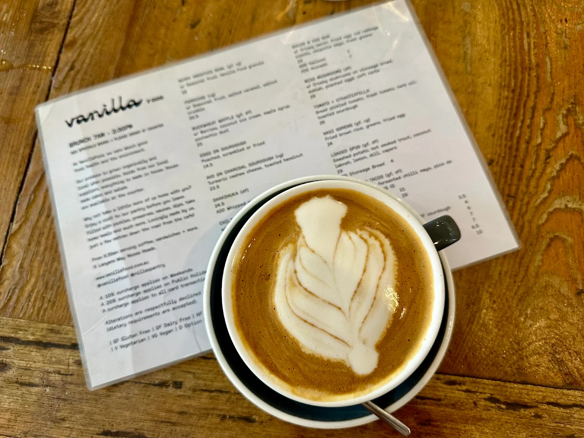 Menu, VanillaFood Organic Cafe