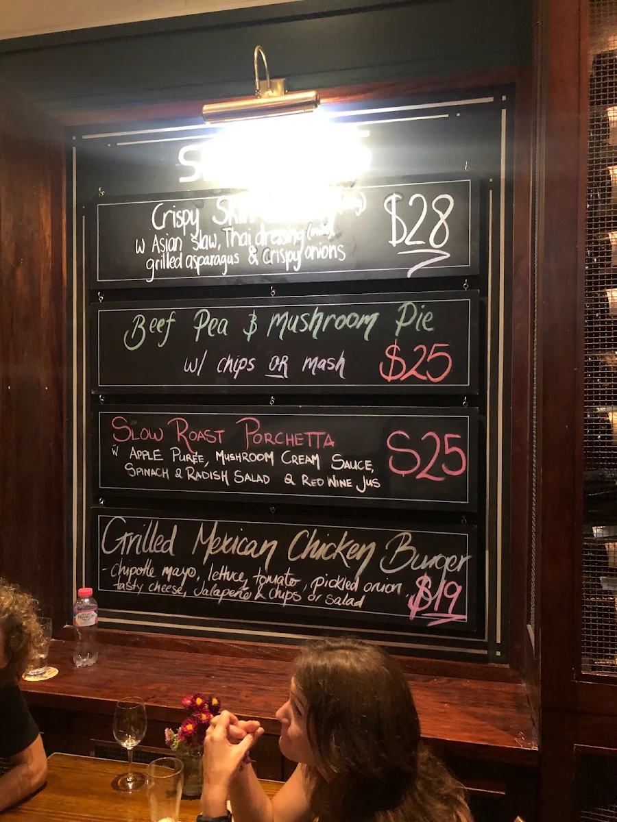 Menu, The Robin Hood Hotel