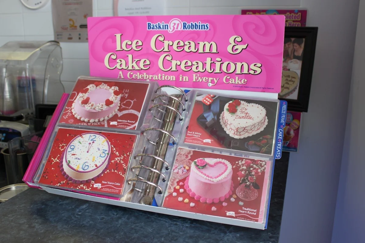 Menu, Baskin-Robbins Mt Gravatt
