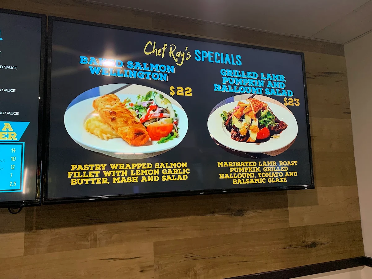 Menu, Railway Hotel Gunnedah
