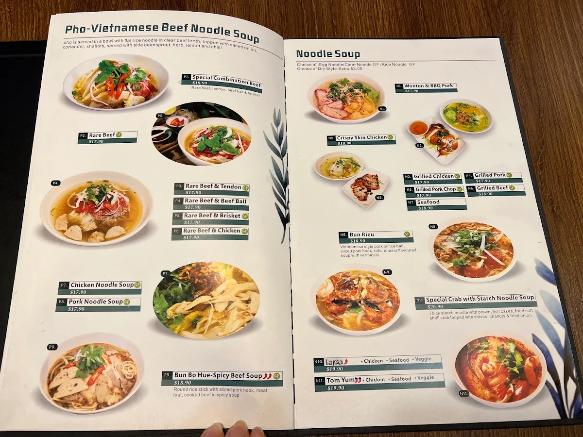 Menu, Ph by Pho Hung