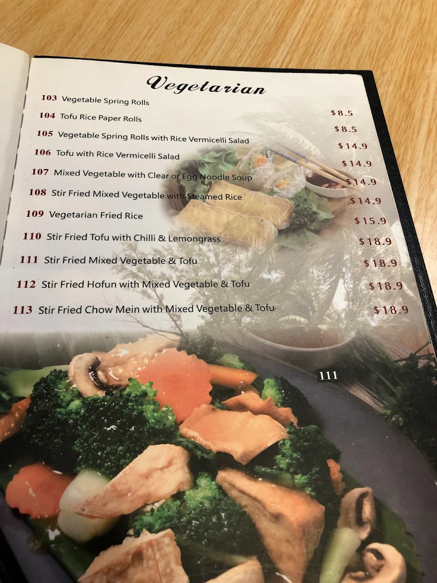 Menu, Ph by Pho Hung