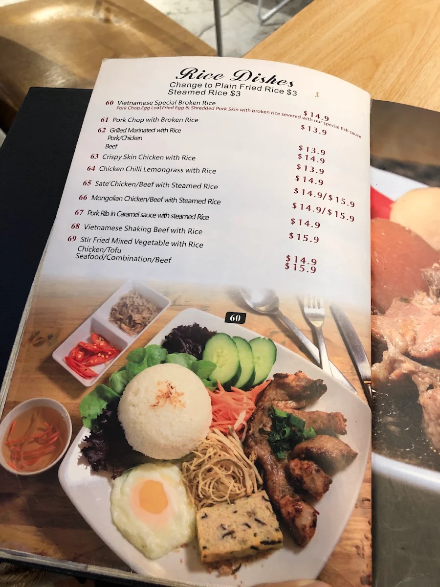 Menu, Ph by Pho Hung