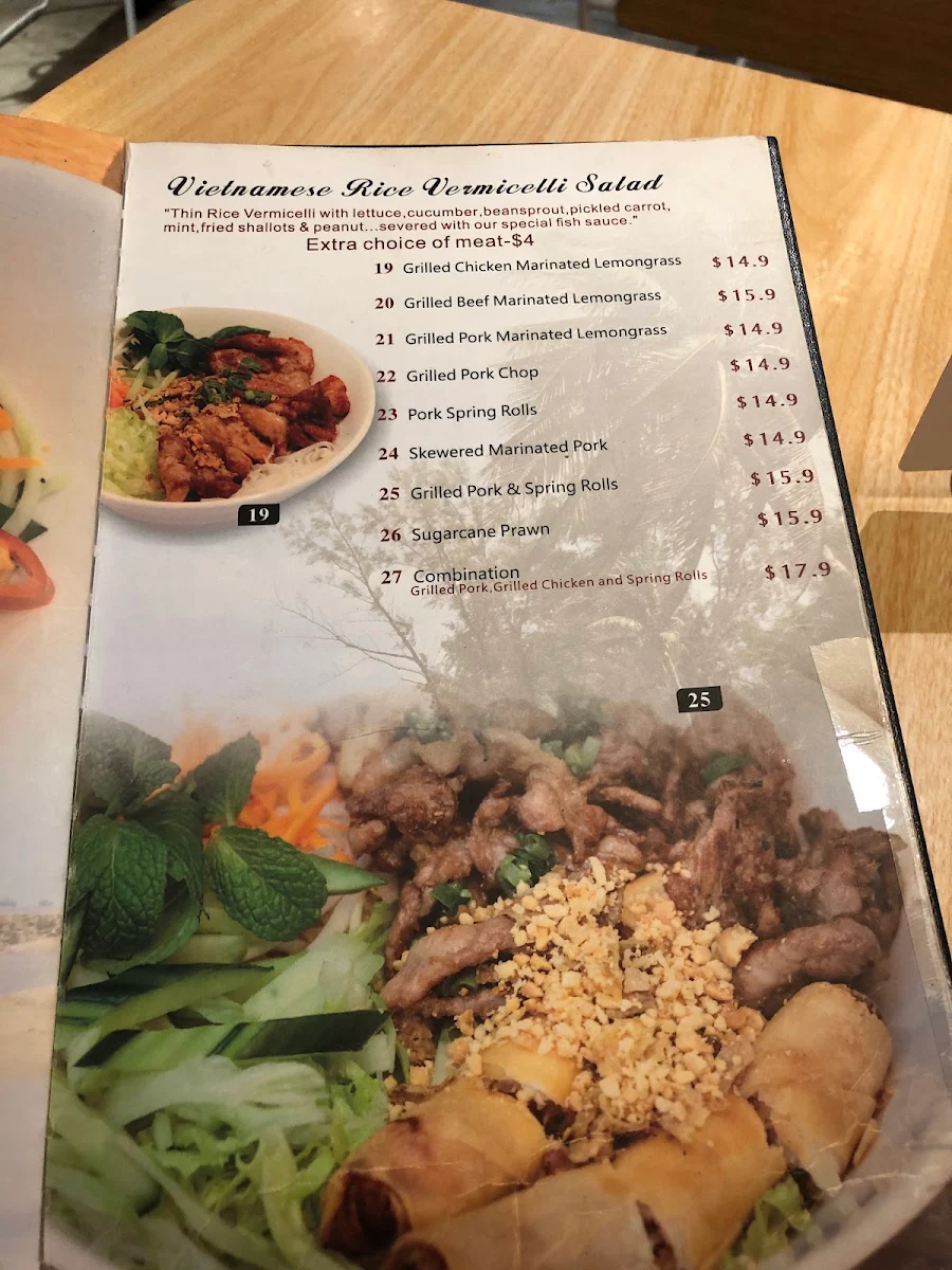 Menu, Ph by Pho Hung