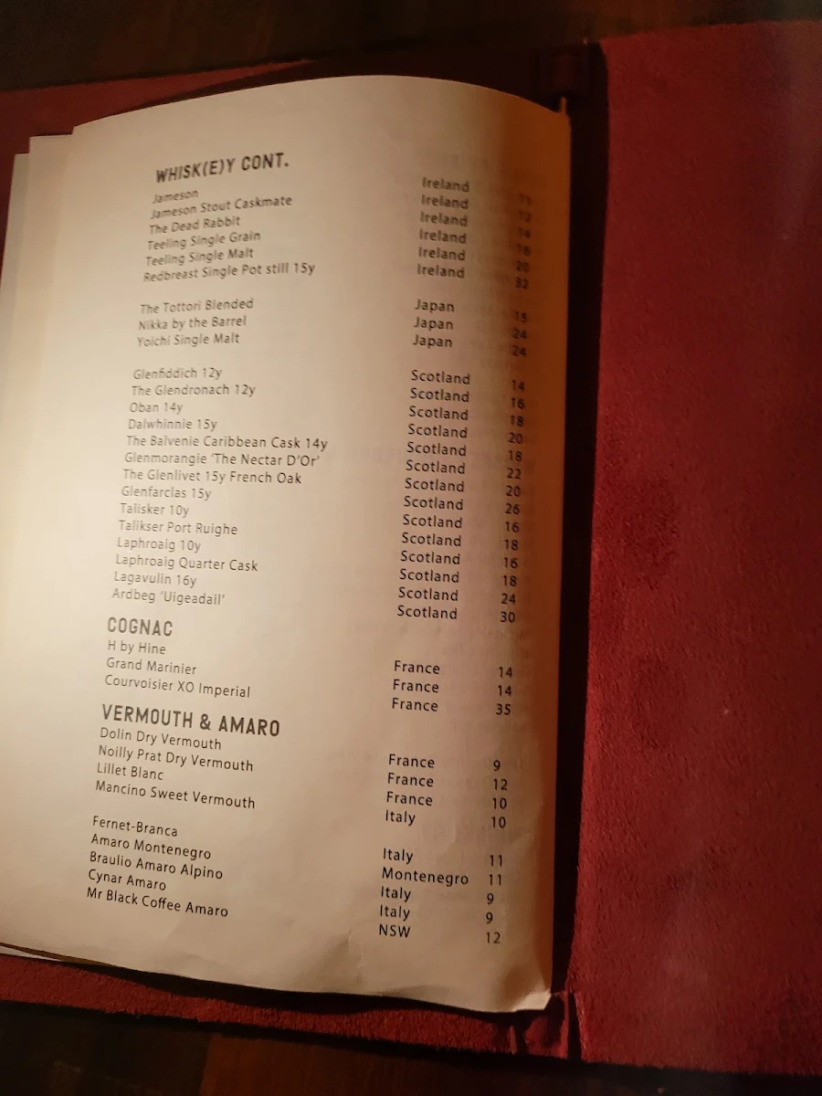 Menu, UNCANNY Newtown