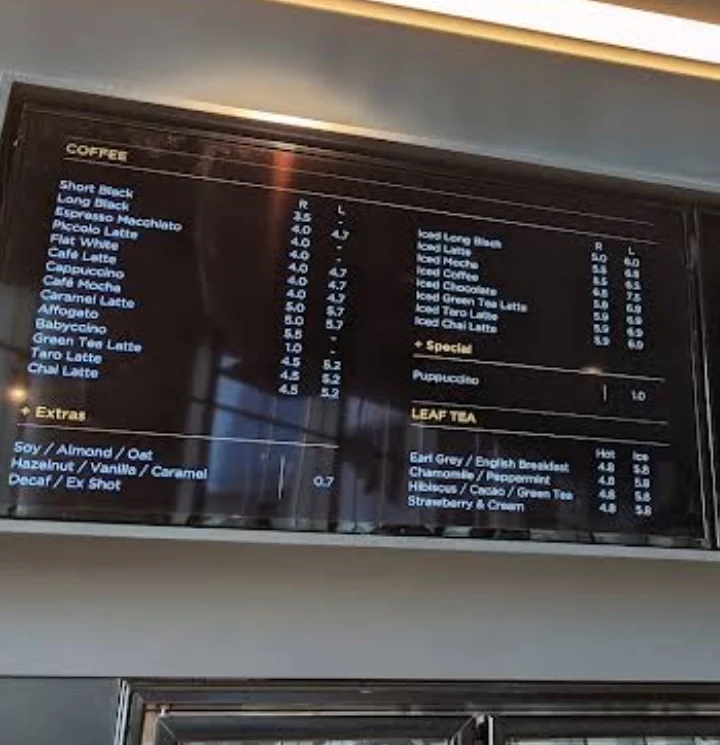 Menu, LAB Rhodes