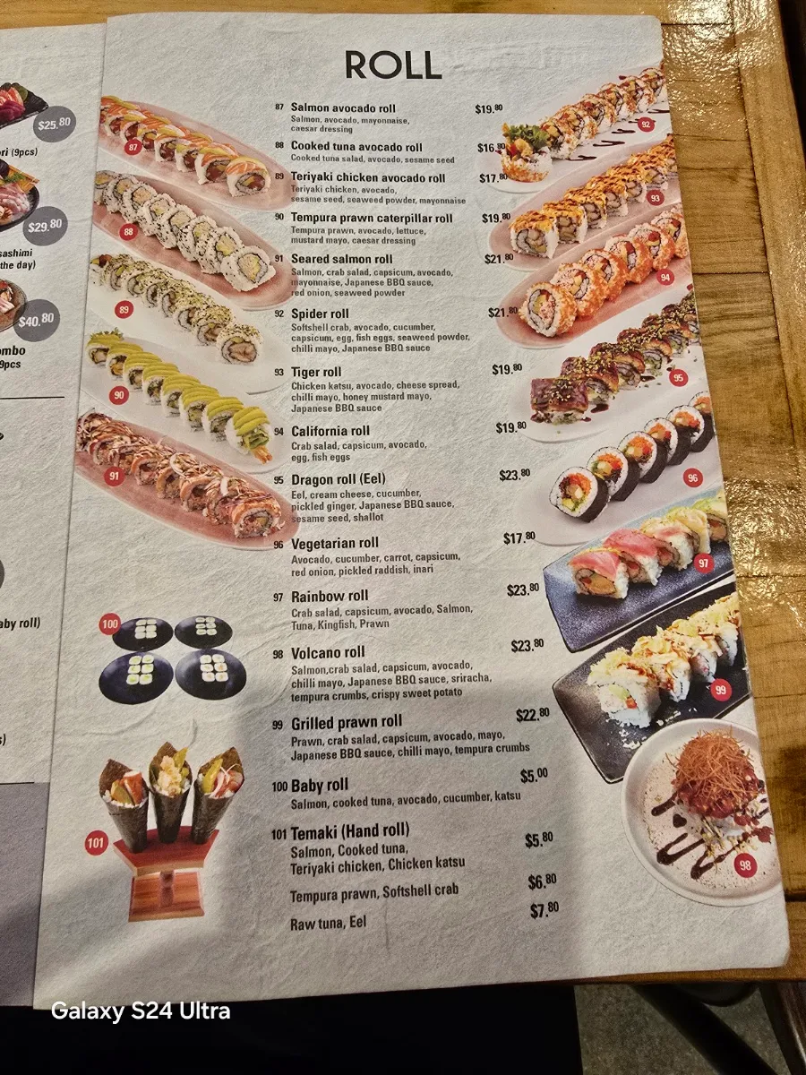 Menu, BBQ City Buffet