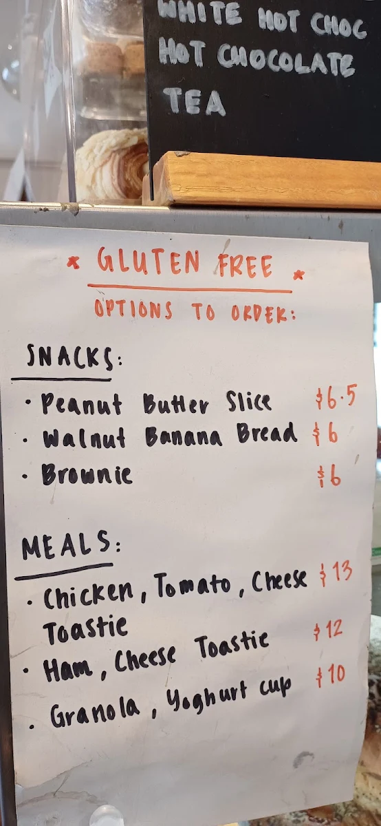 Menu, Milktooth Coffee Dealers