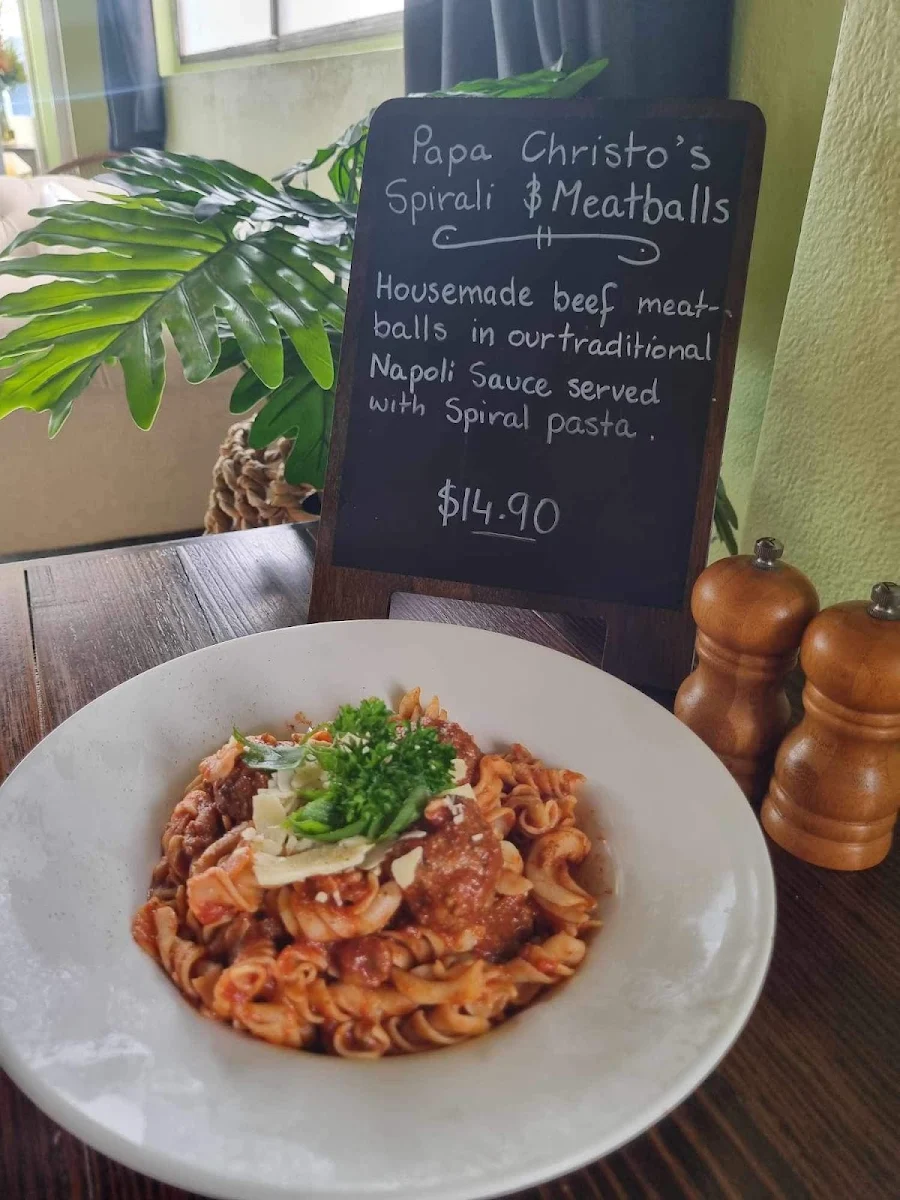Menu, Papa Christo's