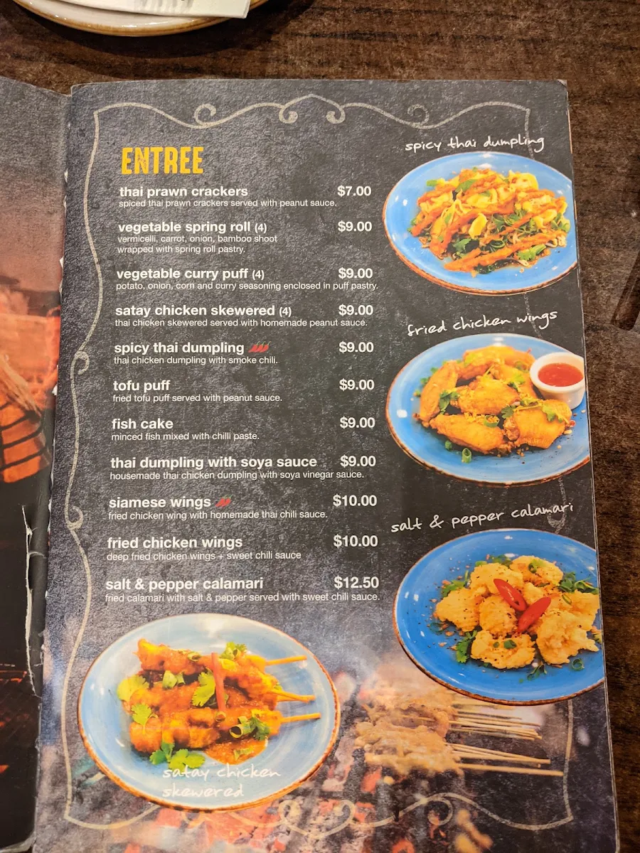 Menu, Chow Thai
