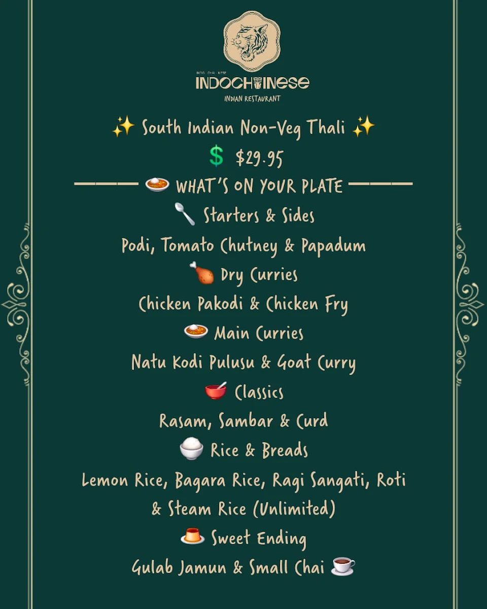 Menu, IndoChainese