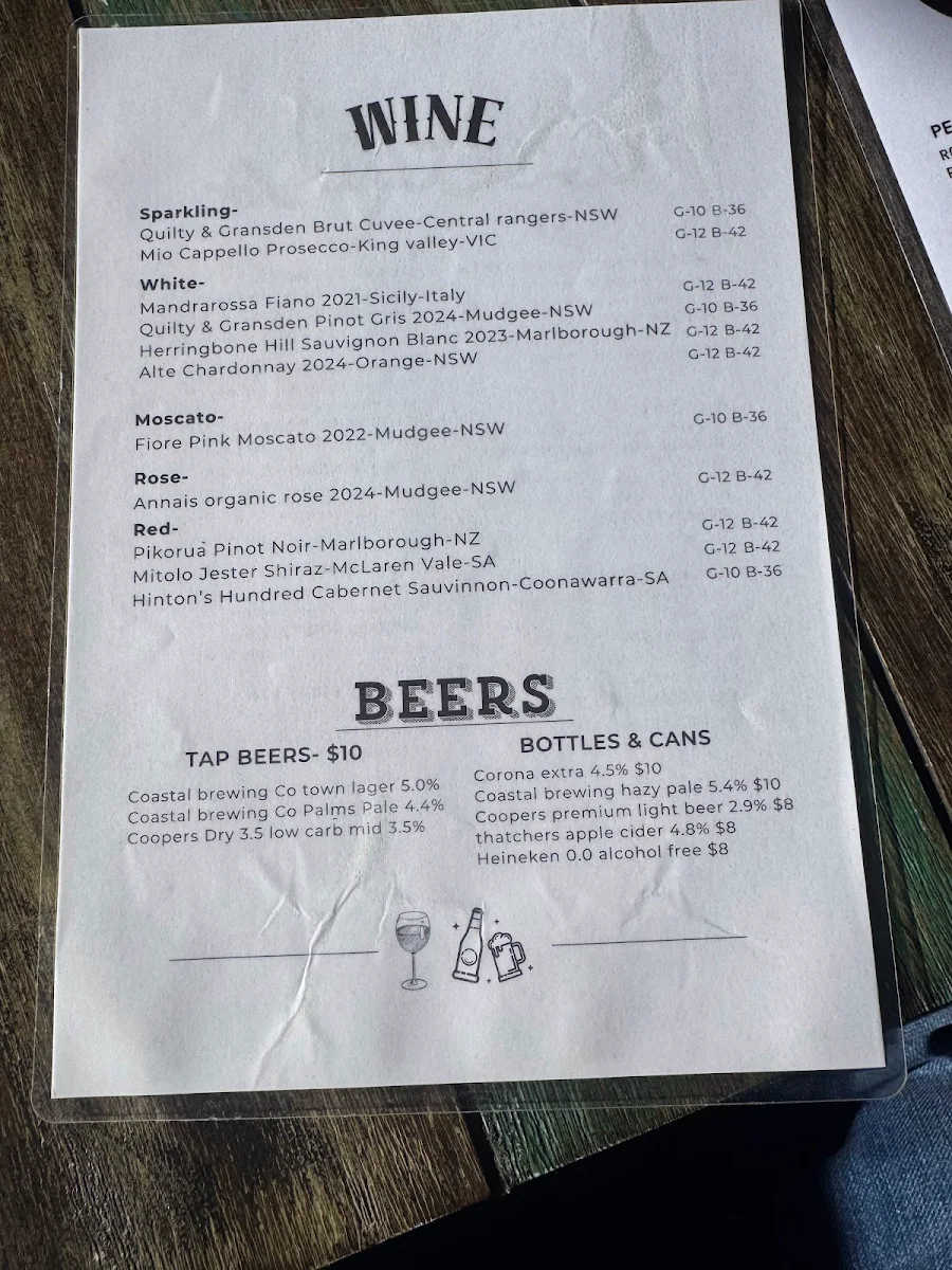 Menu, Modan Kitchen