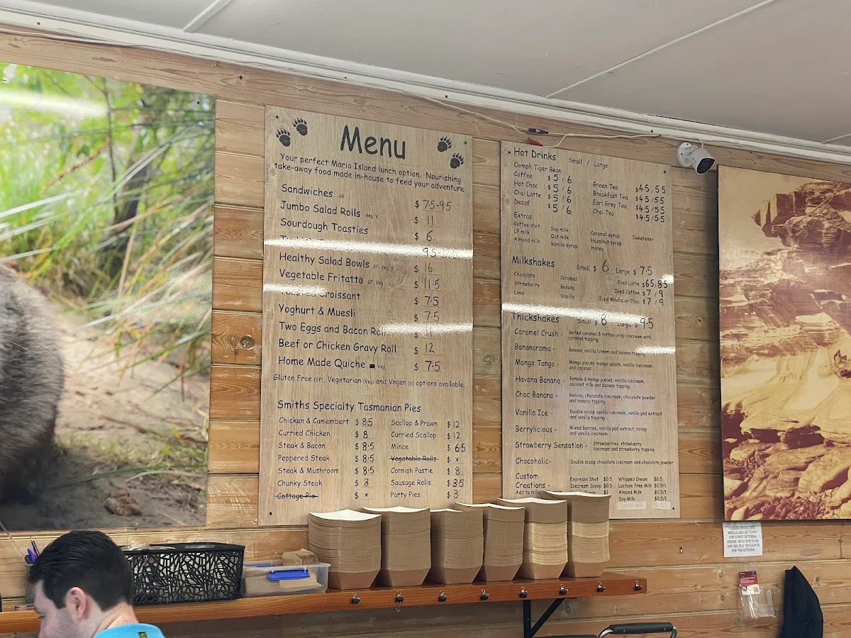 Menu, The Spirit of Maria Cafe