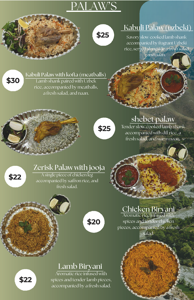 Menu, Daylight Restaurant