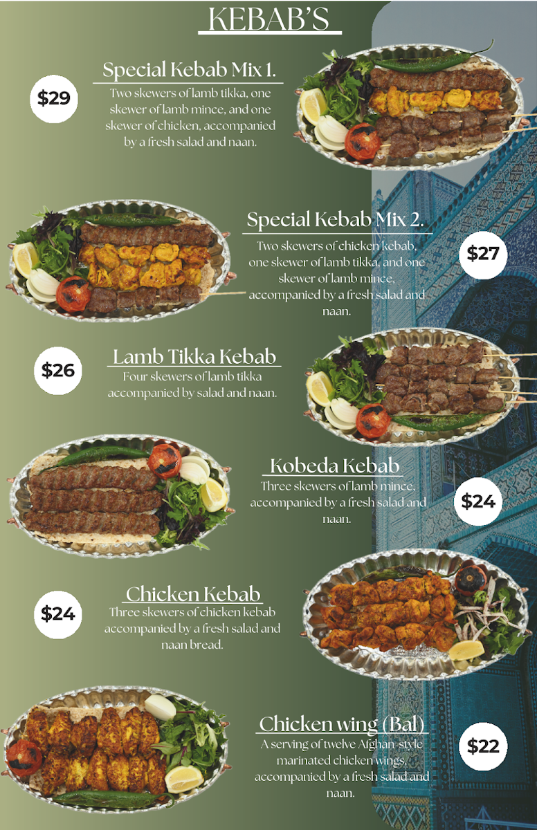 Menu, Daylight Restaurant