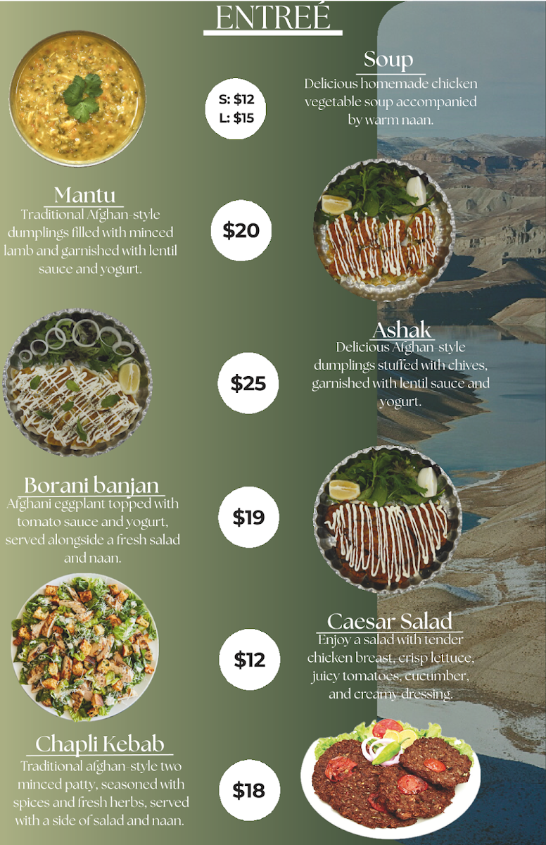 Menu, Daylight Restaurant