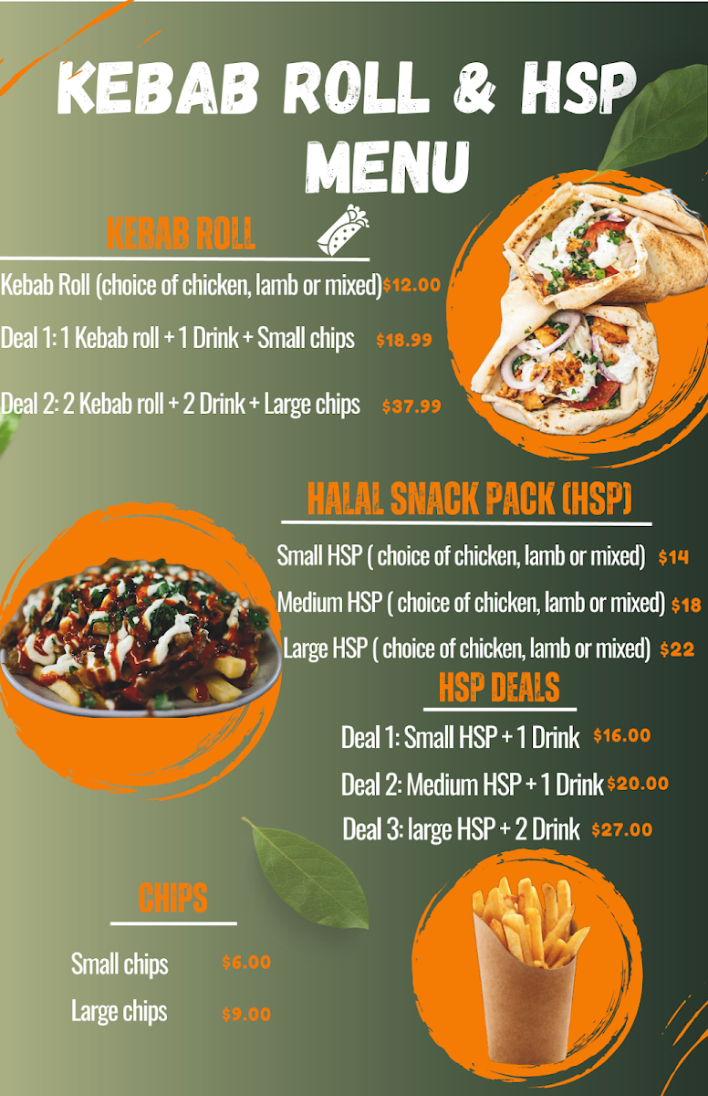 Menu, Daylight Restaurant