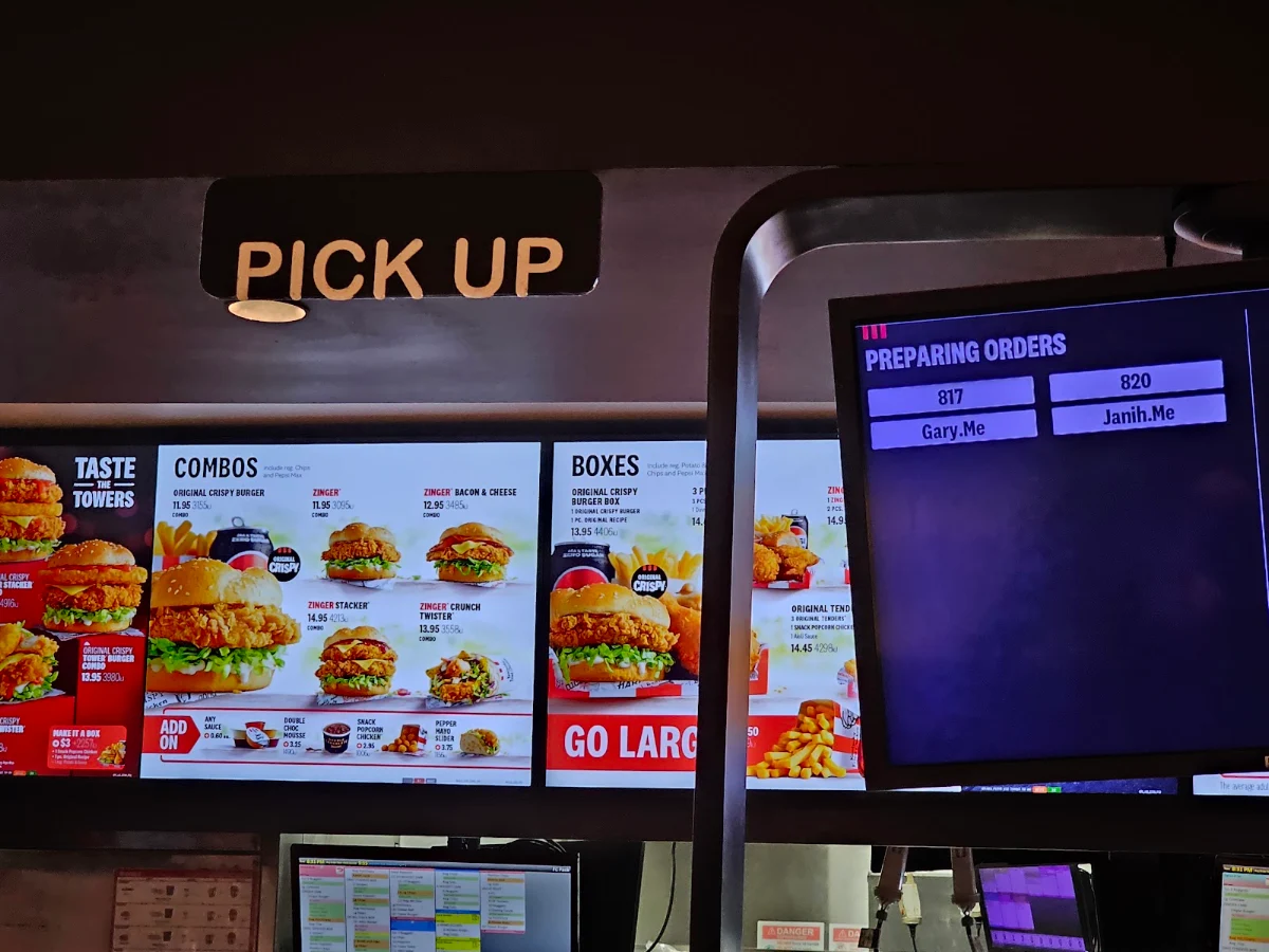 Menu, KFC Mt Druitt (Outside)
