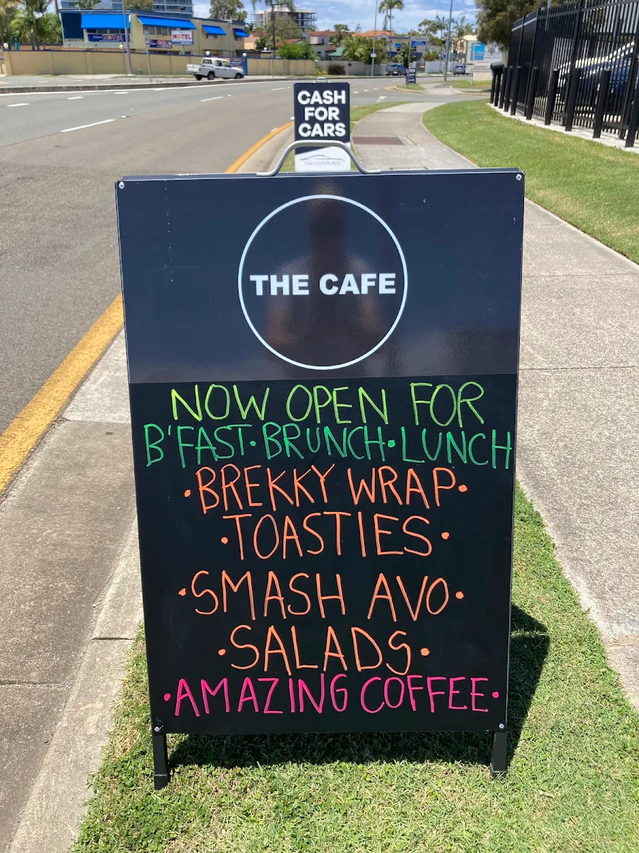 Menu, The Cafe - Gold Coast - Coffee - Container - Breakfast - Lunch - Barista