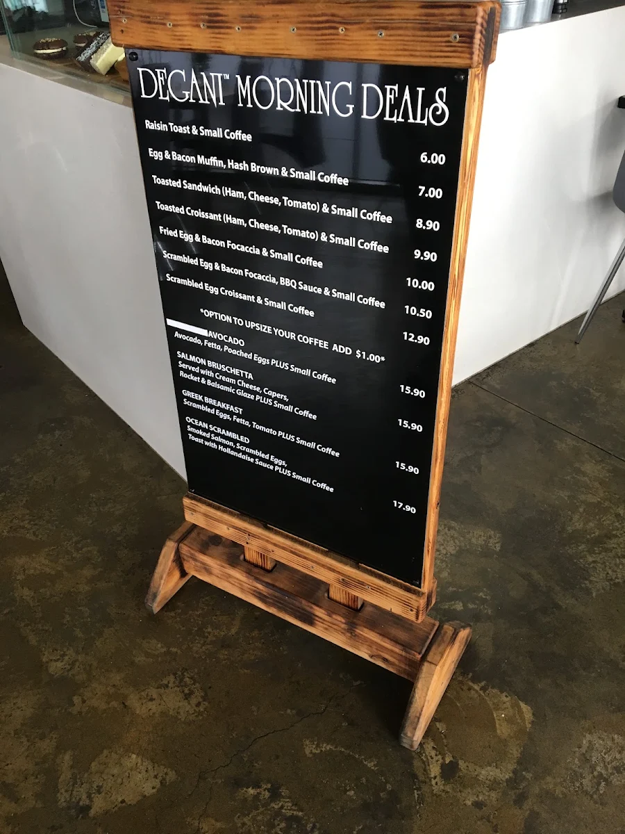 Menu, Degani