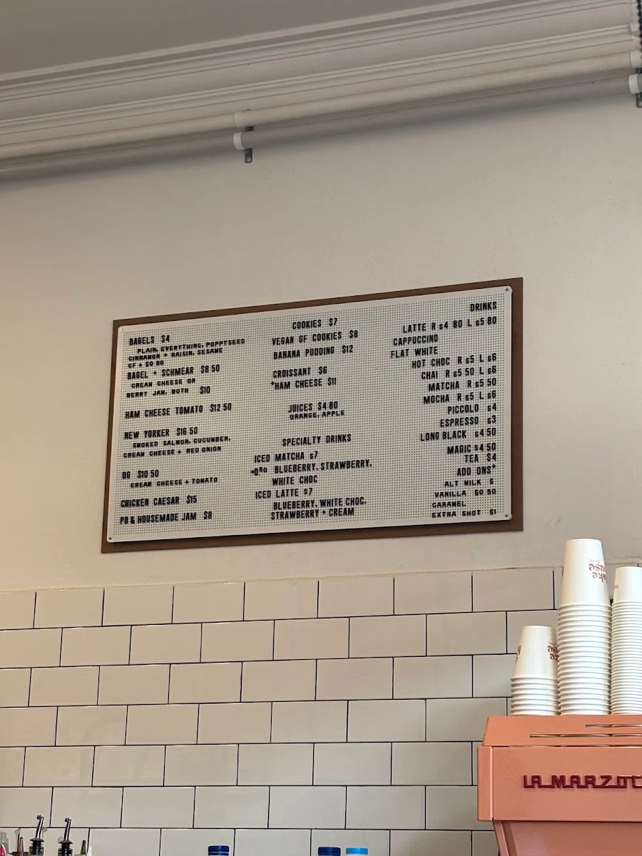 Menu, Bakehouse by Vic