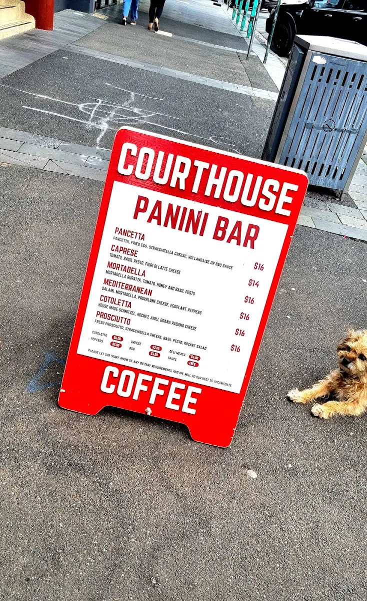 Menu, Courthouse Paninibar