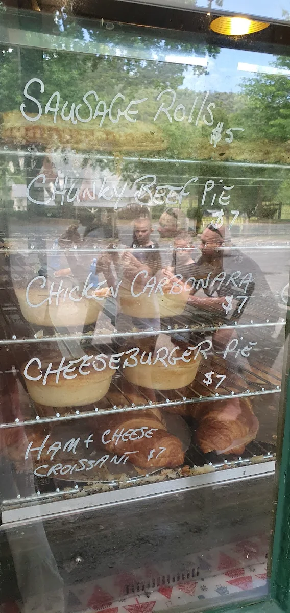 Menu, Harrietville Bakery