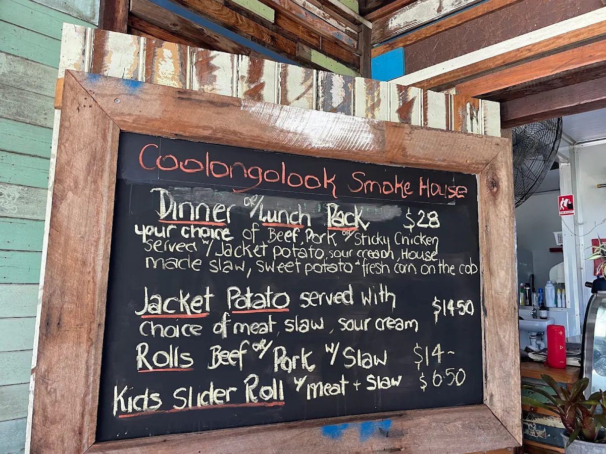 Menu, Coolongolook Smokehouse