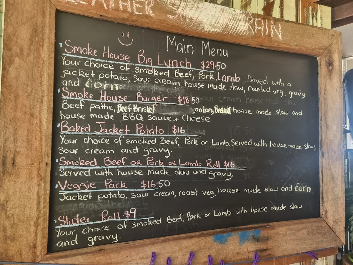 Menu, Coolongolook Smokehouse
