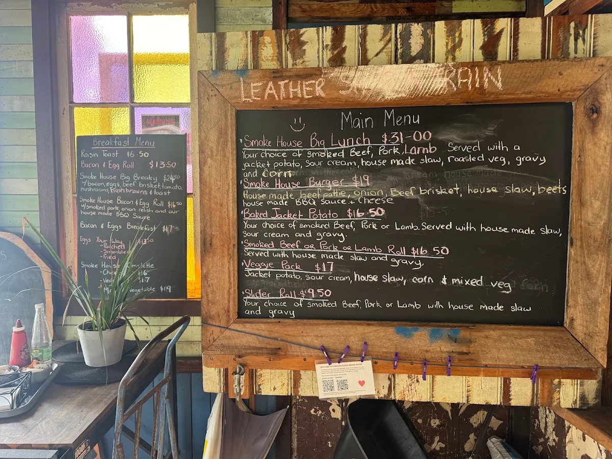 Menu, Coolongolook Smokehouse