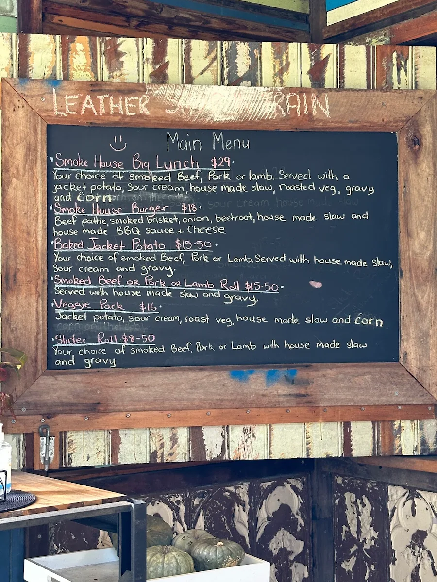 Menu, Coolongolook Smokehouse