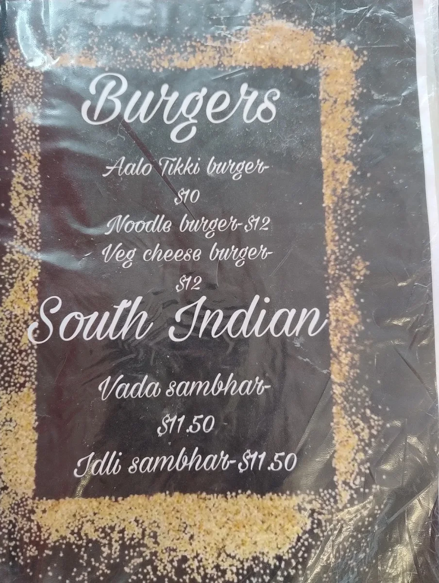 Menu, Veer Jee Eggless Bakery and Indian restaurant