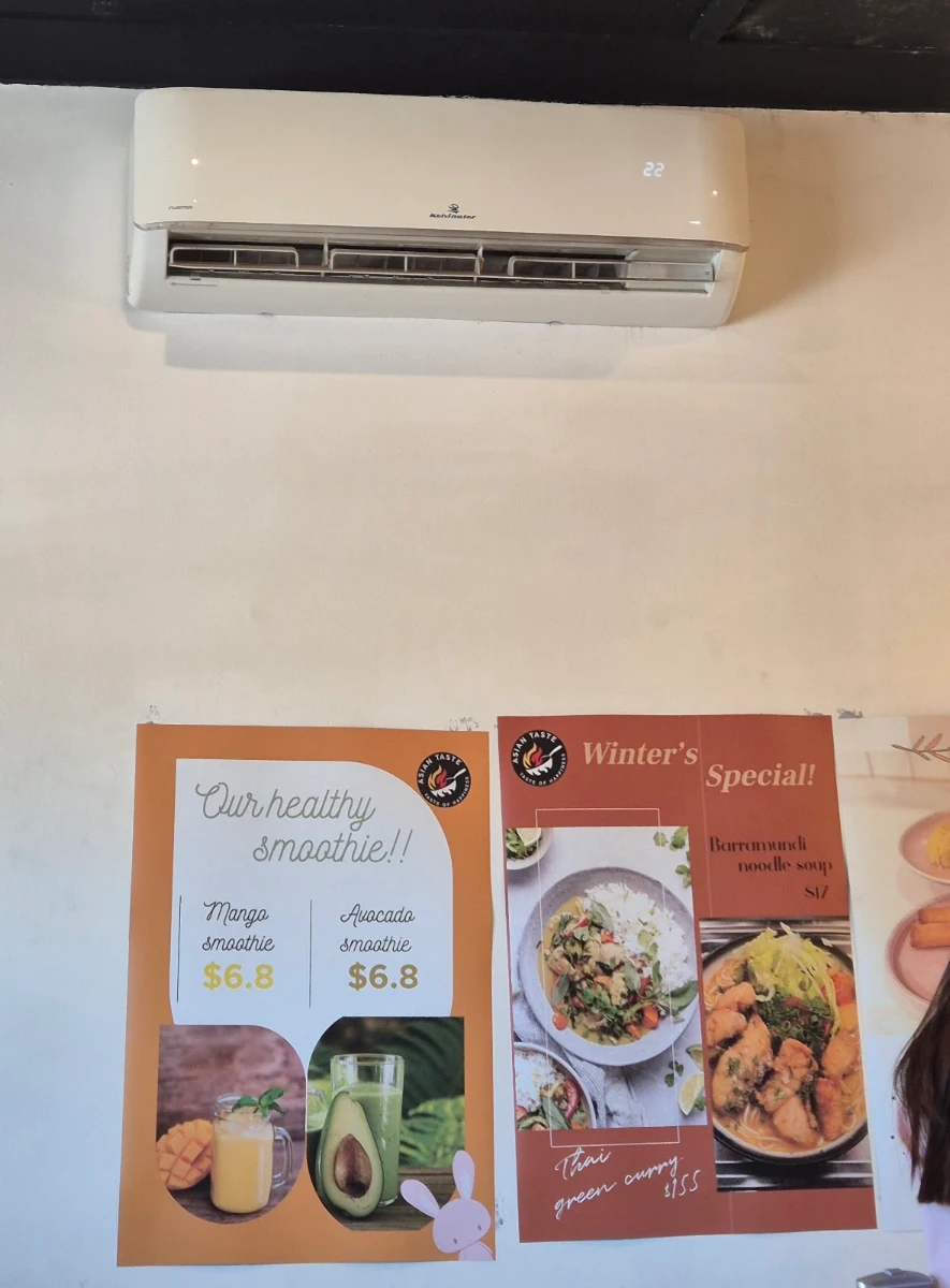 Menu, Asian Taste Vietnamese cuisine